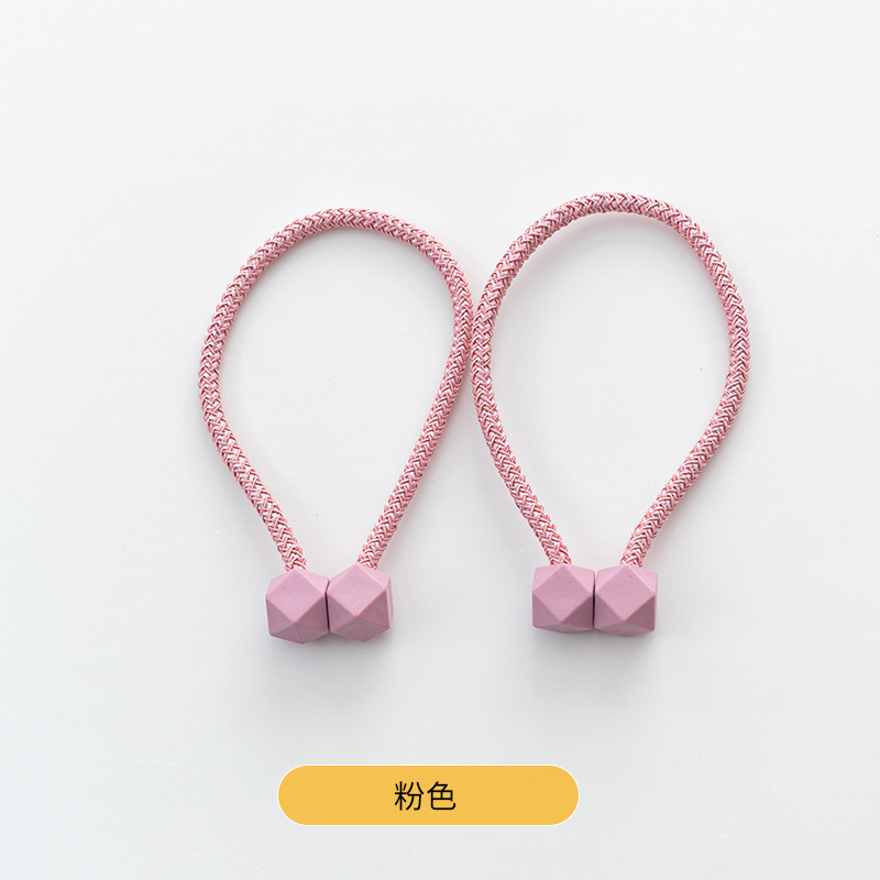 Hebilla de succión magnética transfronteriza moderna simple cubo liso correa de cortina hebilla de cortina sin perforar sin instalación al por mayor