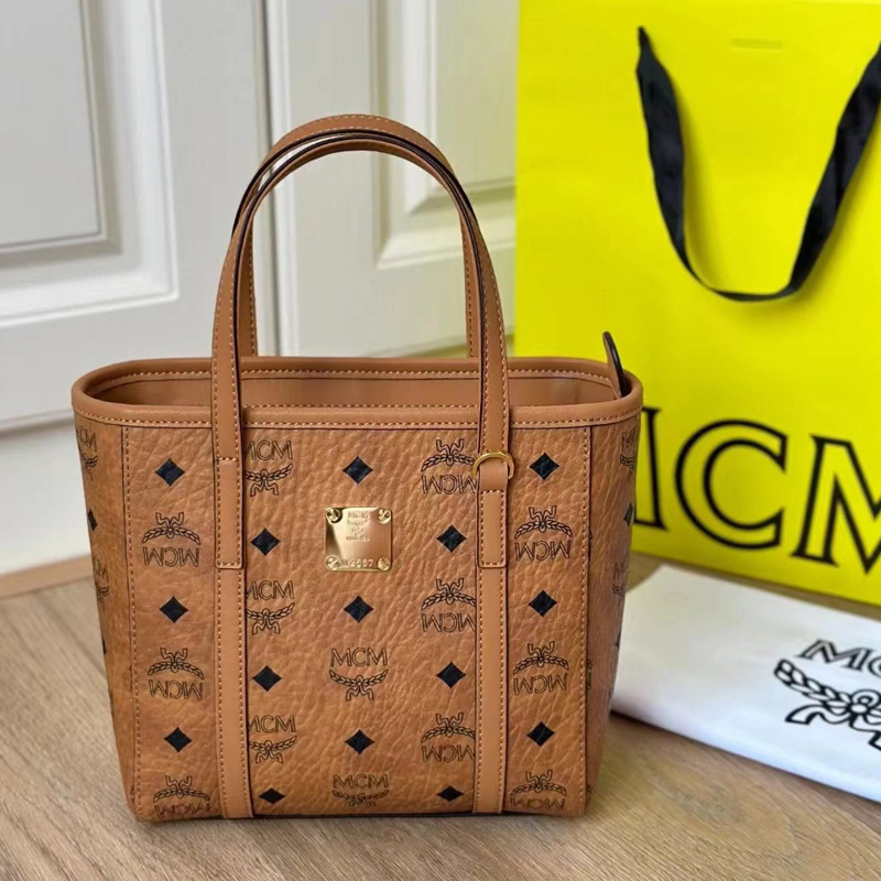 M Brand 2024 New Vintage Classic Printed Shopping Tote Bag Versatile Fashion Single Shoulder Crossbody for Women