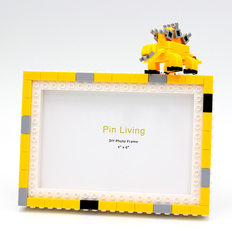 DIY Children's Building Blocks Photo Frame Set Table Stegosaurus Dinosaur Edition Compatible with Lego Building Blocks Children's Early Education Gifts DIY Children's Building Blocks Photo Frame Set Table Stegosaurus Dinosaur Edition Compatible with Lego Building Blocks Children's Early Education Gifts