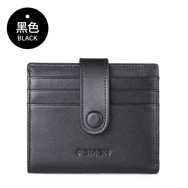 Cartera de licencia de conducir Cartera de crédito de cuero para hombres Cartera de tarjeta bancaria Cartera de licencia de conducir Estuche de cuero Cartera pequeña Bolsa de identificación