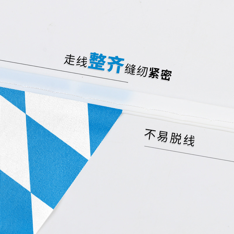 Banderas triangulares transfronterizas, pequeñas banderas coloridas, banderas rectangulares personalizadas para la Copa Mundial, decoración para exteriores, banderas de cuerda para la Fiesta de la Cerveza Alemana