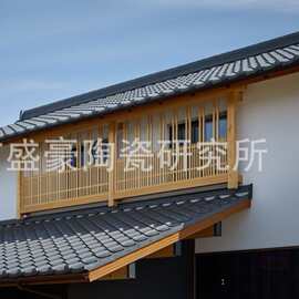 银灰色日式和瓦新中式装饰唐式建筑屋面瓦日本屋顶瓦片厂家定制