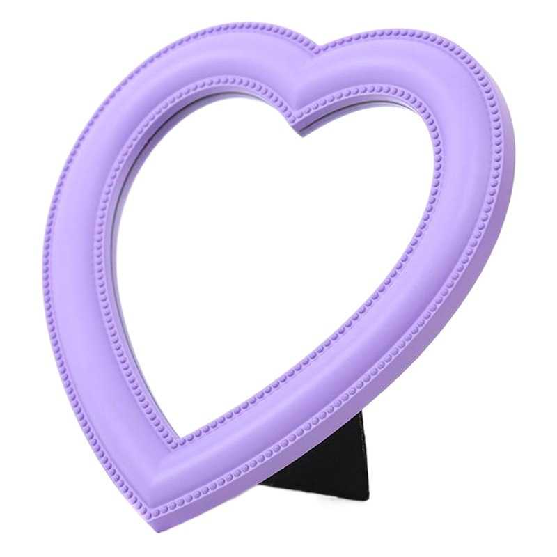 INS Internet celebridad amor maquillaje espejo tamaño pequeño escritorio en forma de corazón colgante de pared espejo decorativo chica corazón estudiante dormitorio espejo