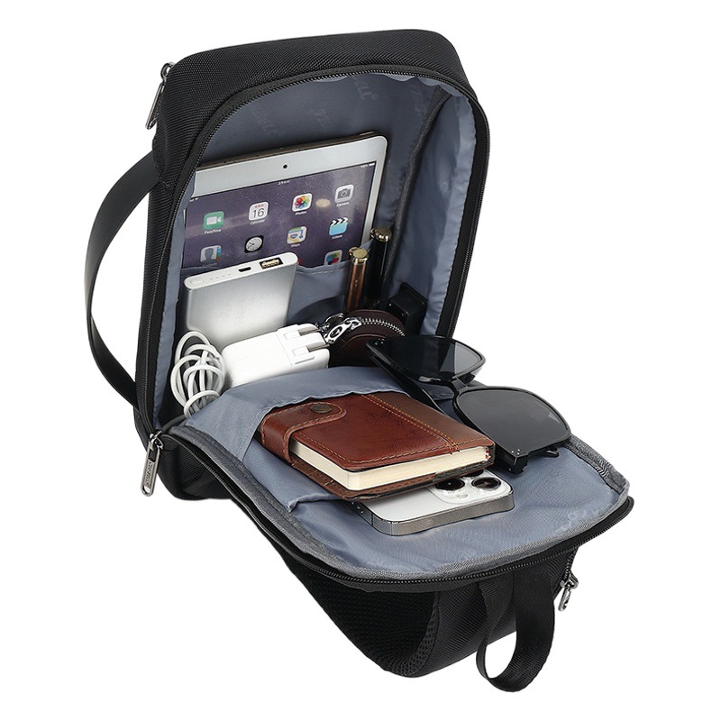 Nueva moda costura pecho bolso de los hombres crossbody bolso de hombro ligero bolso de negocios bolsa de pecho al por mayor