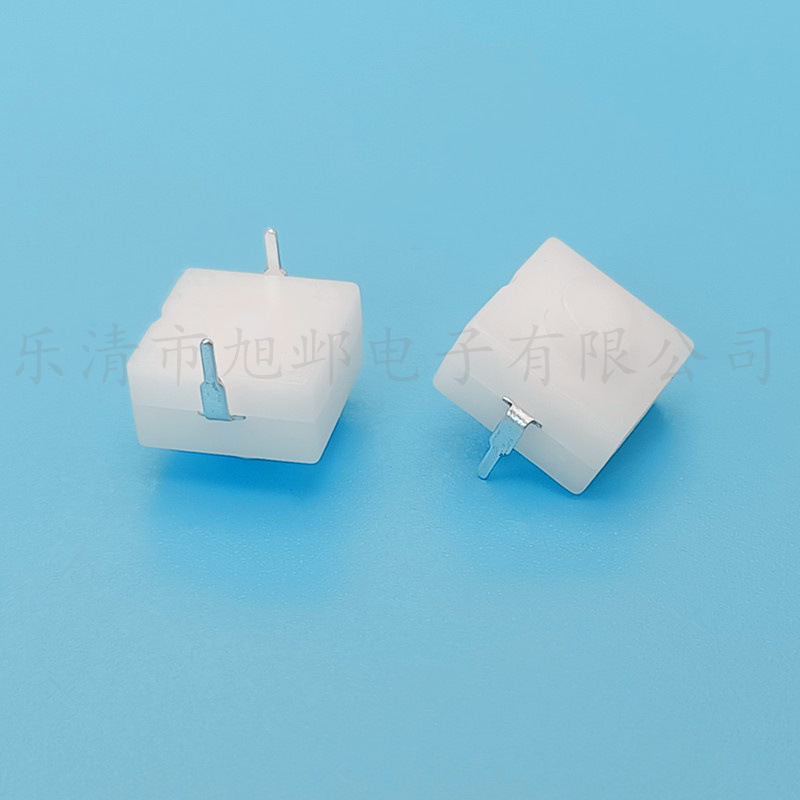 按键开关12*12 中2脚透明白色1开1关 中二脚白色手电筒按钮开关