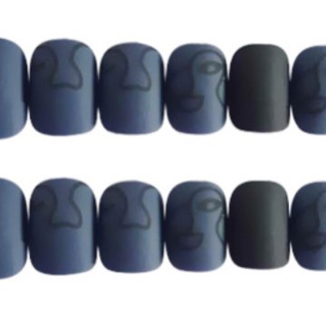 Comercio exterior escalera de textura esmaltada manicura simple arte elegante parche de uñas 24 piezas de moda para usar uñas