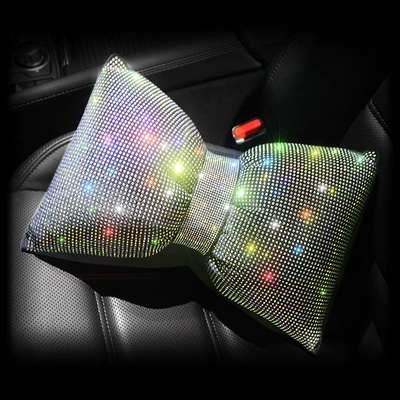 Headrest, wholesale car neck pillow - colored-diamond-gypsophila-simple-waist