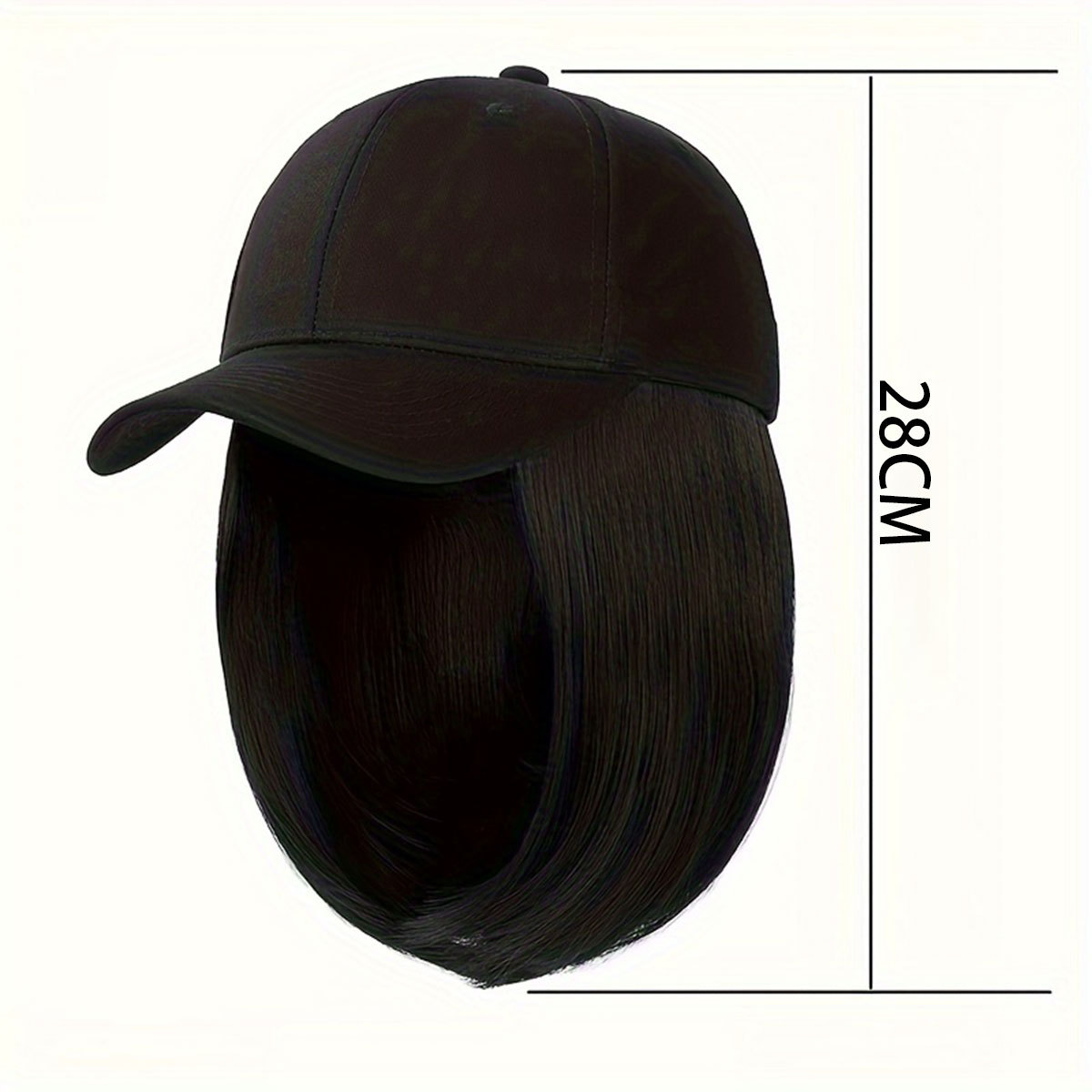 Europa y América primavera y verano sombrilla gorra peluca Bobo peinado nuevo protector solar al aire libre sombrero integrado forma de peluca