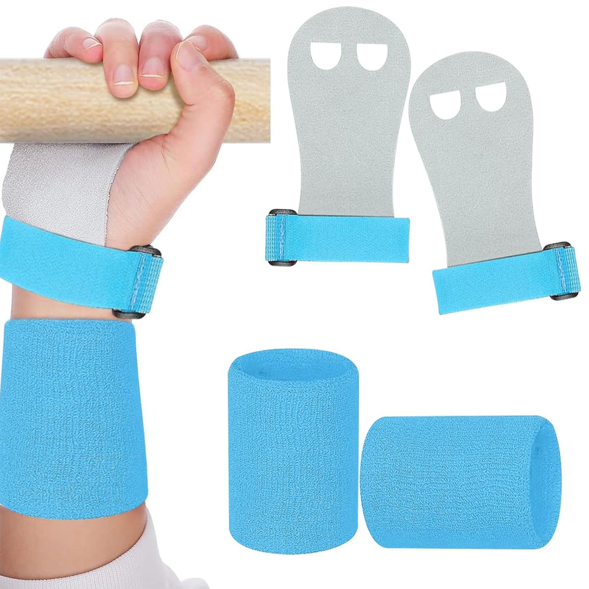 어린이 수평 바 역도 바벨 덤벨 소 가죽 미끄럼 방지 팜 보호 풀업 팜 하드 풀 그립 장갑