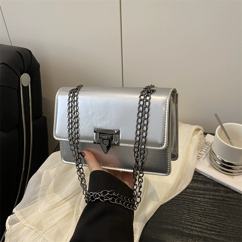 Сумки Женские сумки 2025 Популярные летние новые модные модные корейские стильные цепочки Маленькая квадратная сумка повседневная повседневная сумка-мессенджер