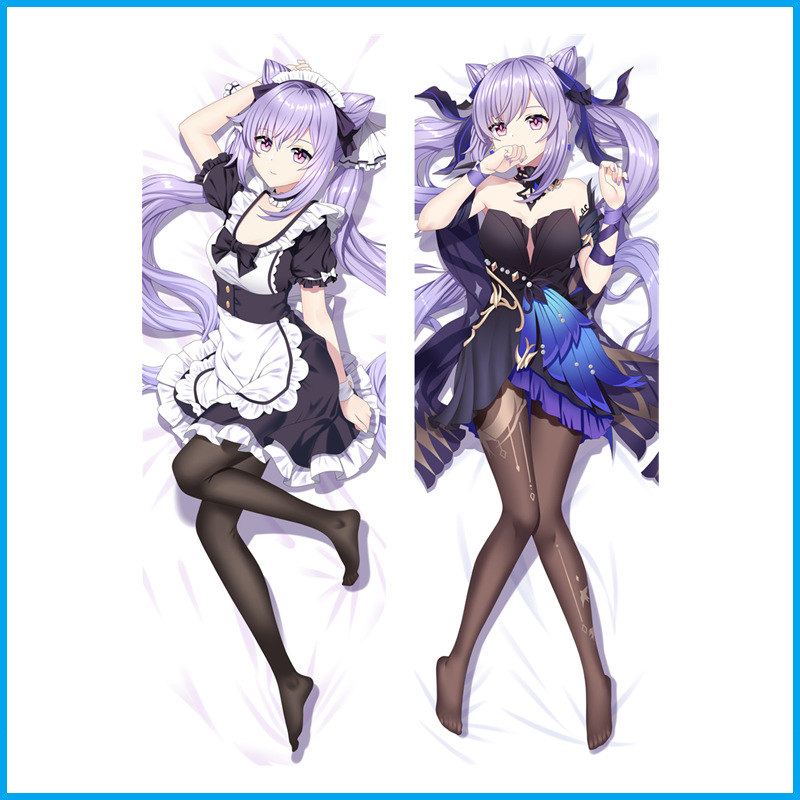 Poduszka Anime w Rozmiarze Żywych Genshin Impact - Personalizacja Pokrowca