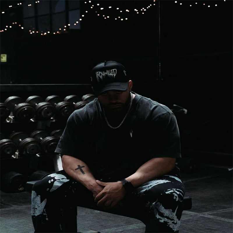 Title 6, Camiseta Fitness Hombre Manga Corta Holgada Tra...