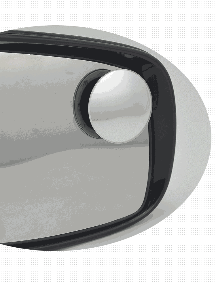 3R car rearview mirror small round mirror, frameless high-definition convex glass, wide-angle rearview auxiliary blind spot mirror