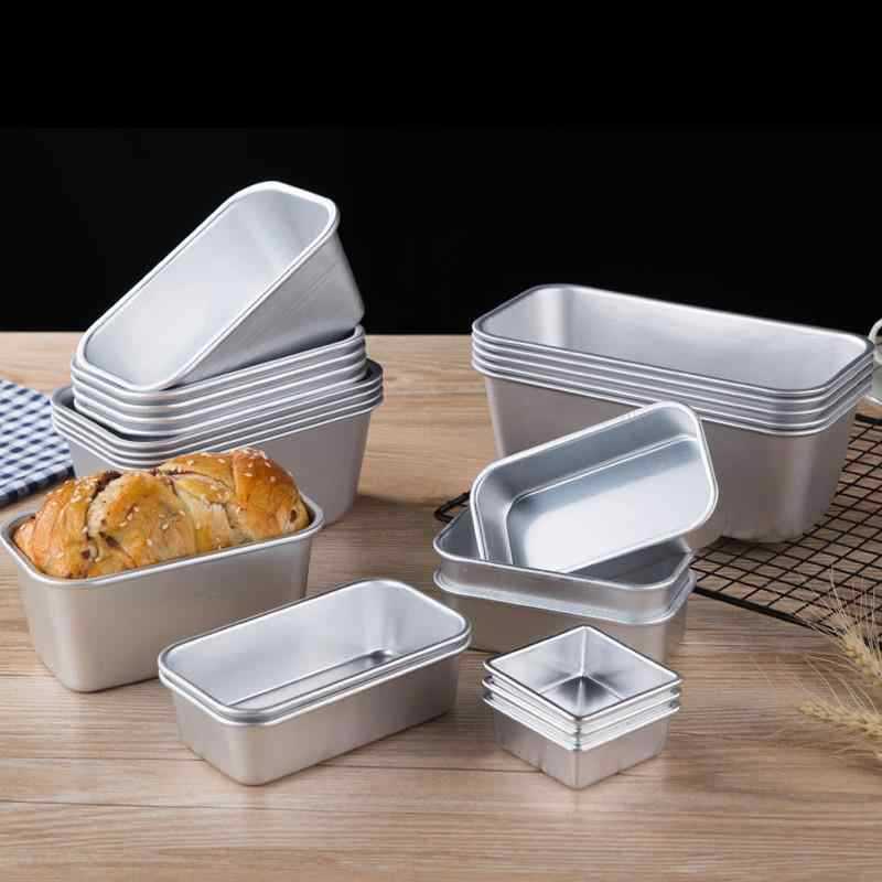 Aluminum Toast Box Cheese Box Cake Aluminum Foil Baking Pan Baking Mold Rectangular Baking Pan Baking Cake Tool