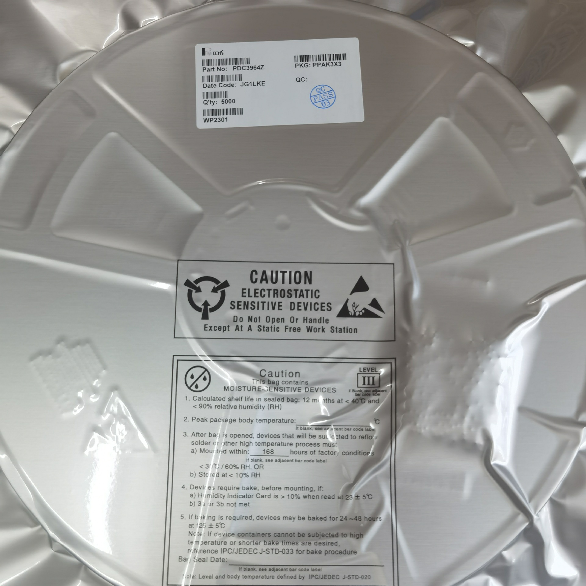 全新正品现货 PDC3964Z N-MOS管 30V 4.5MR PPAK(3x3) 询价为准