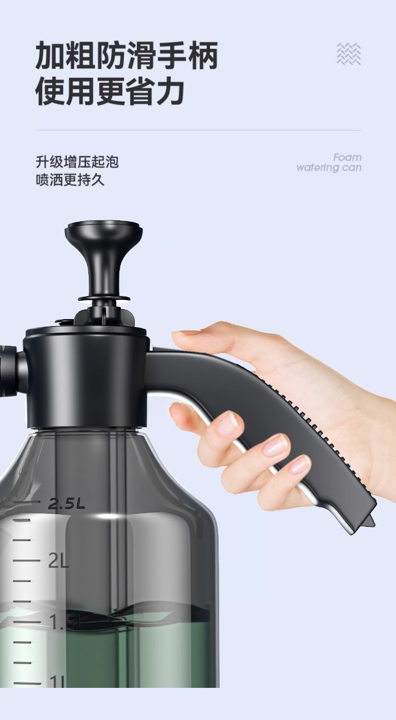 New Energy Car Wash Foam Spray Bottle, Dedicated for Car Washing, Household High-Pressure Water Gun Nozzle, Foam Liquid, Garden Watering Spray Bottle