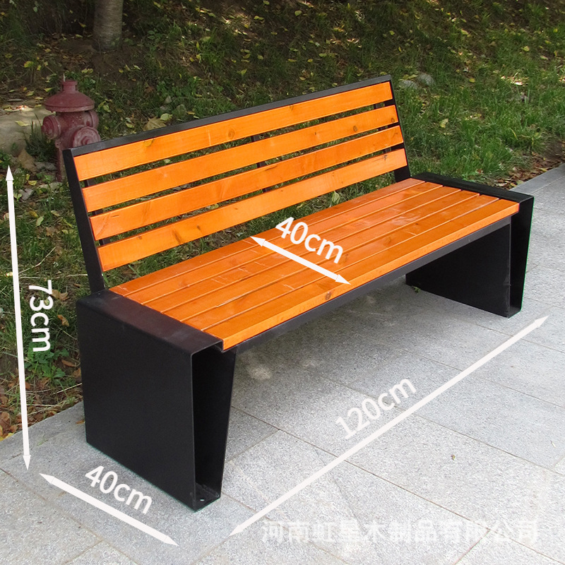 silla de parque silla larga al aire libre banco al aire libre patio asiento de ocio anticorrosión madera sólida plástico madera forjada silla de fila respaldada image 52
