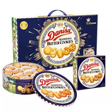 Danisa.丹麦.皇冠曲奇饼干礼盒装进口零食节日送礼团购曲奇礼盒