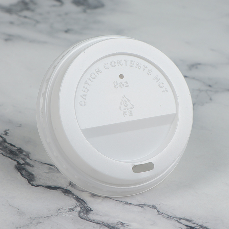 Tapa de plástico PS de calibre 80/90 para taza de café, taza de leche de soja, taza de té con leche, tapa con interruptor, tapa de rosca a prueba de fugas, tapa de botella.