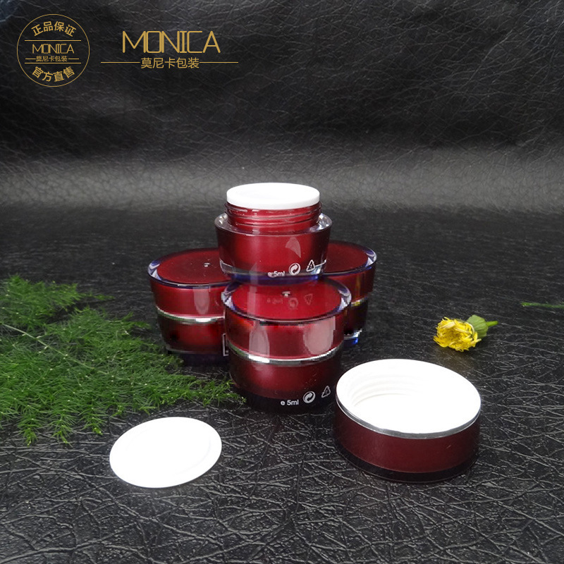 各式圆形亚克力膏霜瓶 亚克力塑料直圆形面霜膏霜分装空瓶