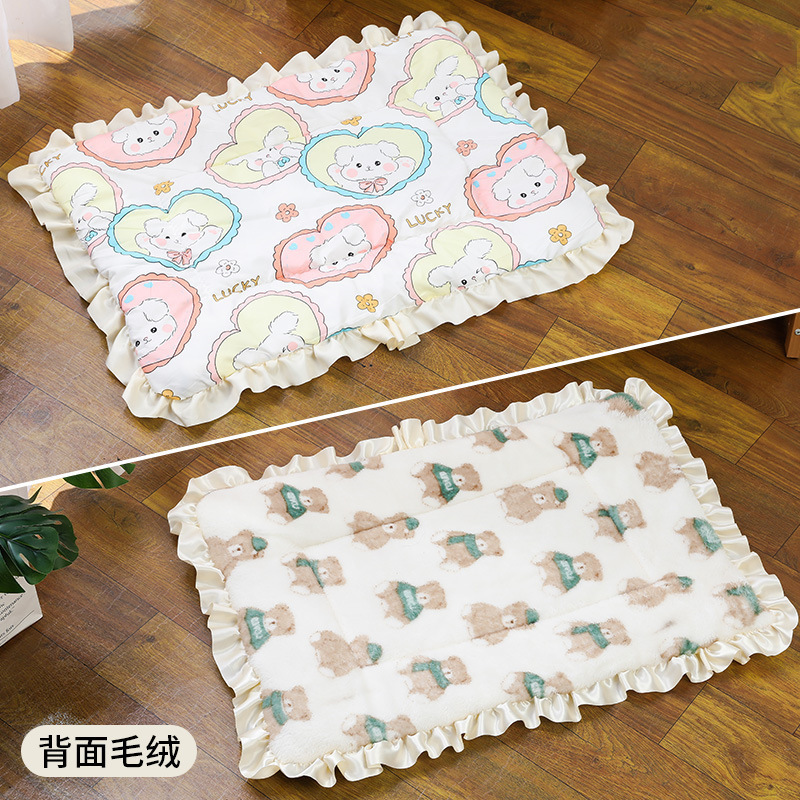 メーカー卸売りペットの睡眠マットは、秋冬の保温地マット猫犬共通の睡眠毛布ソファーマットを厚くする|undefined