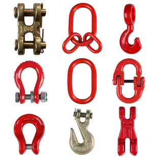 Strong ring sub-mother ring chain link buckle butterfly buckle double ring buckle long ring lifting sling reinforced chain