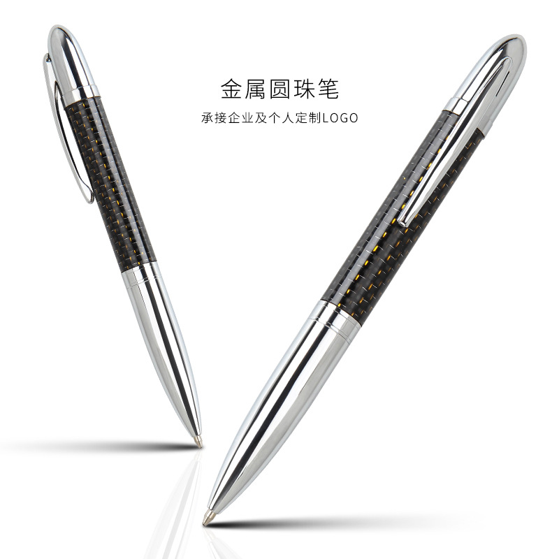 Bolígrafo giratorio aceitoso de metal 1,0, exportación de alta gama, publicidad, regalo de oficina, impresión y grabado de logotipo, bolígrafo personalizado de negocios