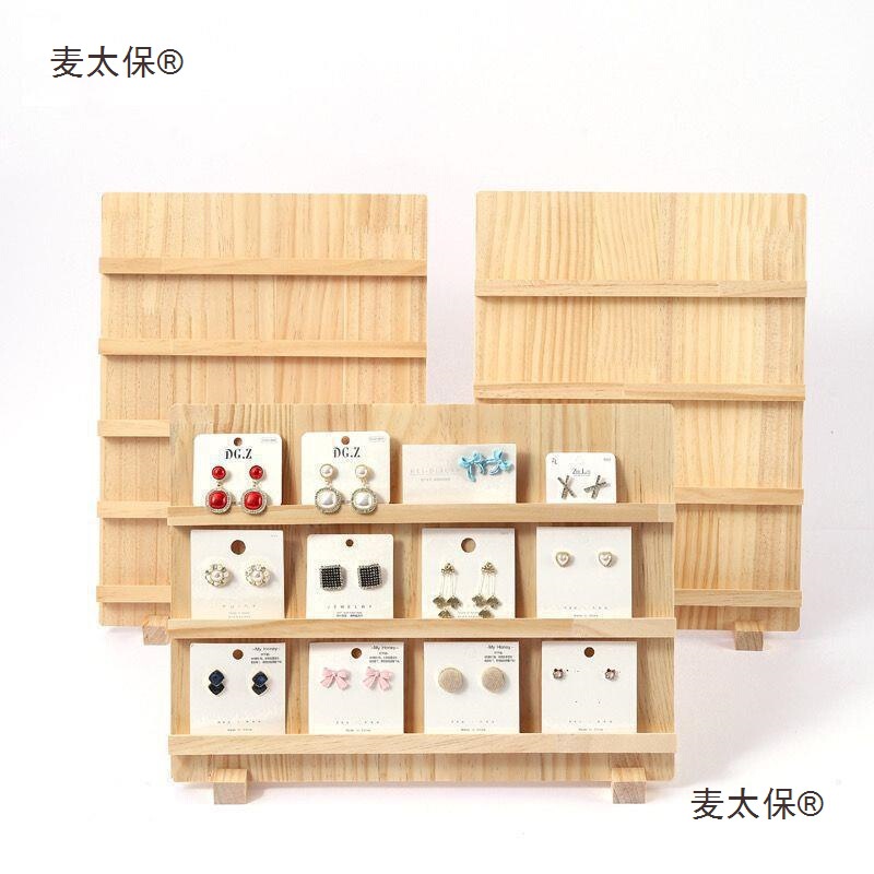 Wearable Nail Display Stand Desktop Manicure Wooden Live Broadcast Display Stand Stall Earrings Earrings Bracelet Vertical Metabo