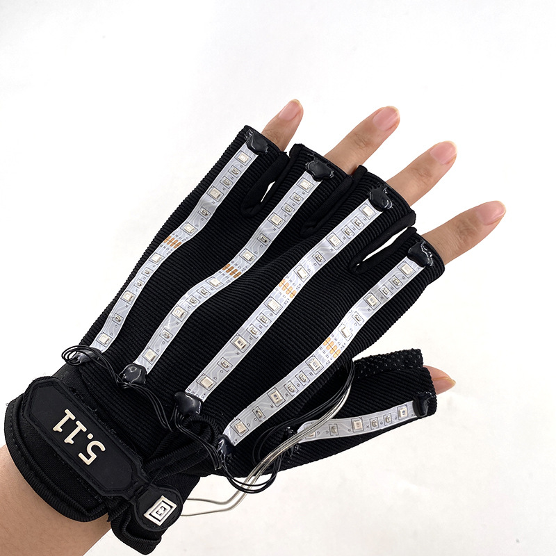 #546 6V四功能-led金刚狼手套（三色款）