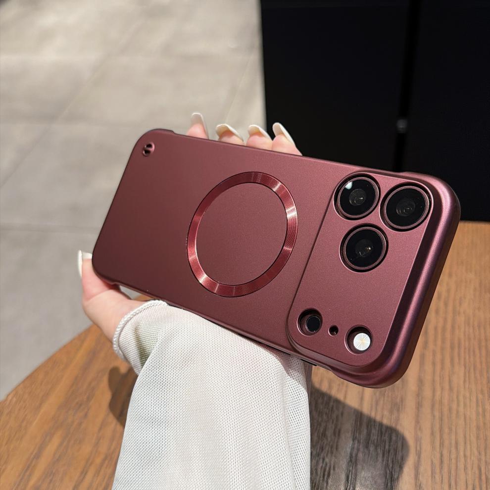适用苹果18Pro手机壳iPhone17Promax高级感磁吸无边框车载保护16