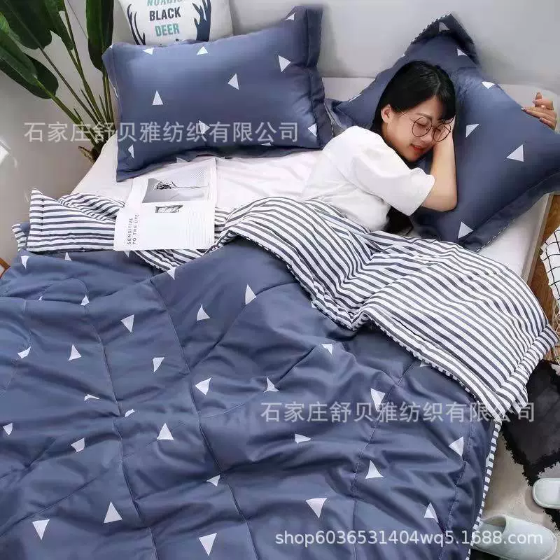 Новое летнее прохладное одеяло с кондиционером, одно- и двойное тонкое одеяло, подарочное одеяло компании, весеннее и осеннее одеяло, можно стирать в машине