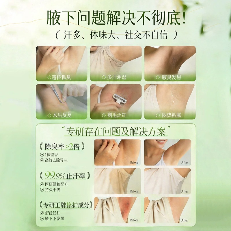Qiser Shan Camellia fragancia antitranspirante suave no daña glándulas sudoríparas líquido antitranspirante portátil universal para hombres y mujeres image 5