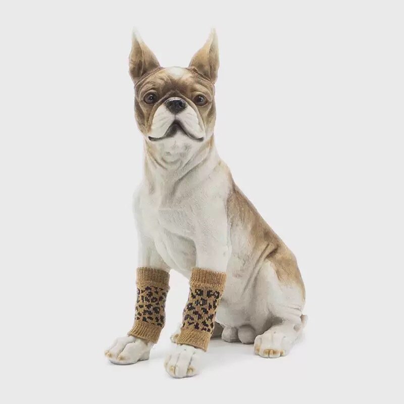Cross-border pet socks anti-dirty protection joint dou dog knee socks leg large and medium-sized dog leopard print protective cover
