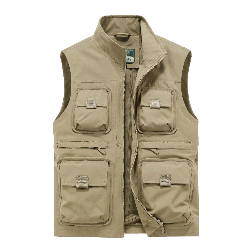 Casual universal waterproof quick dry travel vest, sports jacket, plus size 3