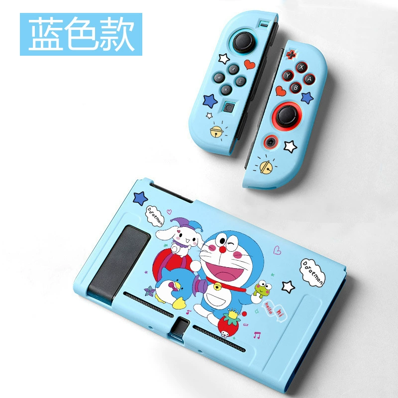 Кейс для Nintendo Switch с изображением Дораэмона и Тинкербелл, разделяемый, OLED защитная крышка, мягкая NS, против падения