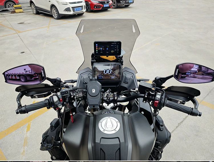 Suitable for Wuji Dsx525 Special Heightened Front Windshield Modified Windshield Thickeneded Motorcycle Original Model Transparent