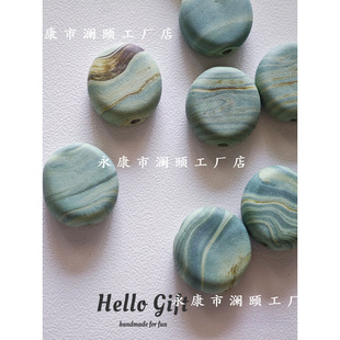 18x6mm�Ჴ���ŷ��ֹ���ʯ�G��̥���������ɢ��diy�ֹ���������