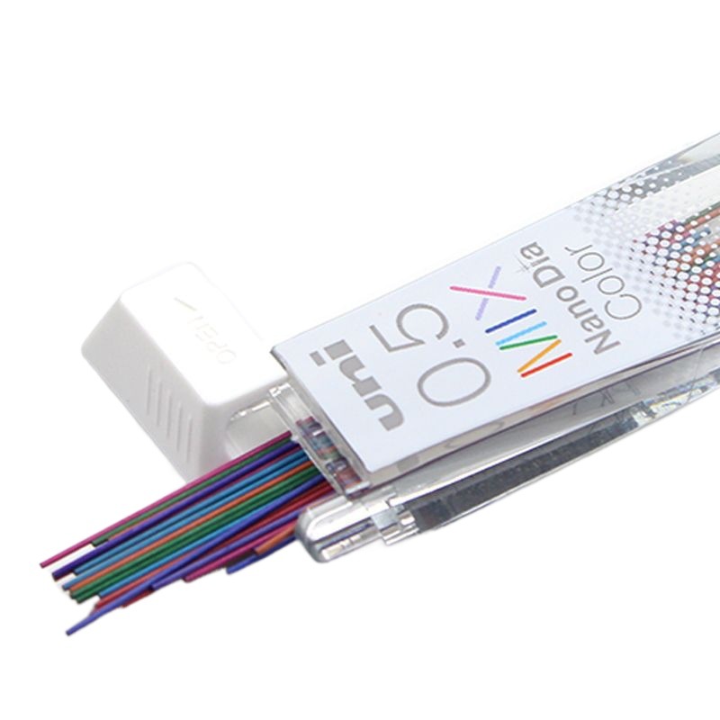 Japan UNI Mitsubishi automatic pencil lead NanoDia color lead 0.5 mm-202ndc Diamond is not easy to break the core