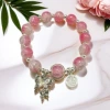 B37 Bing Kou Jade Broken Pearl Blessing Board Butterfly Bracelet