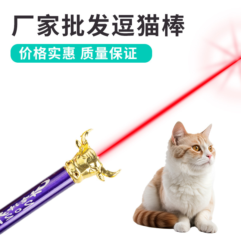 Powerful Laser Pen Toy Infrared Ultraviolet Flashlight Three-In-One Money Detector Led Cat Stick