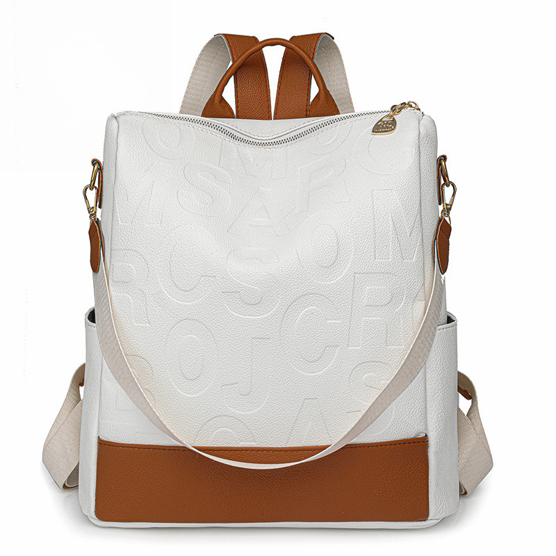 Mochila de viaje de moda 2024 mochila de alta calidad mochila de mujer europea y americana casual de moda de mediana edad sensación versátil nuevo