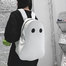 原创双肩包丑萌幽灵小鬼日韩背包女高中生初中书包透气防水便携式