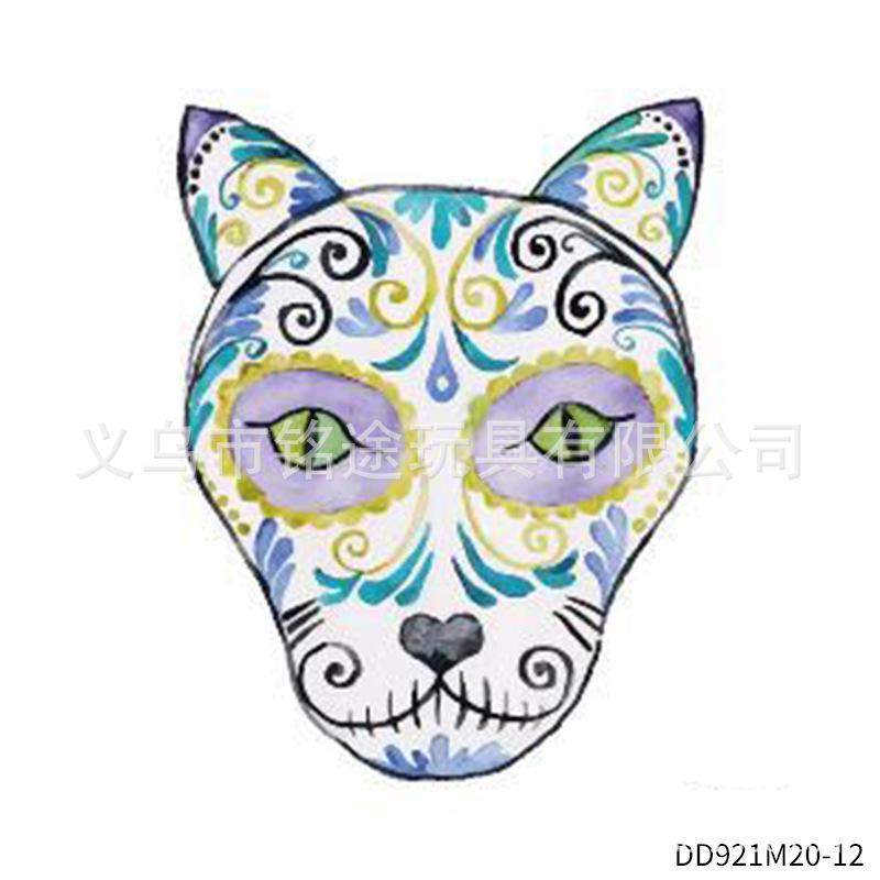 Suministros de fiesta de carnaval mexicano Día de los muertos Pegatinas de fiesta divertida para niños Accesorios de fotografía mexicana