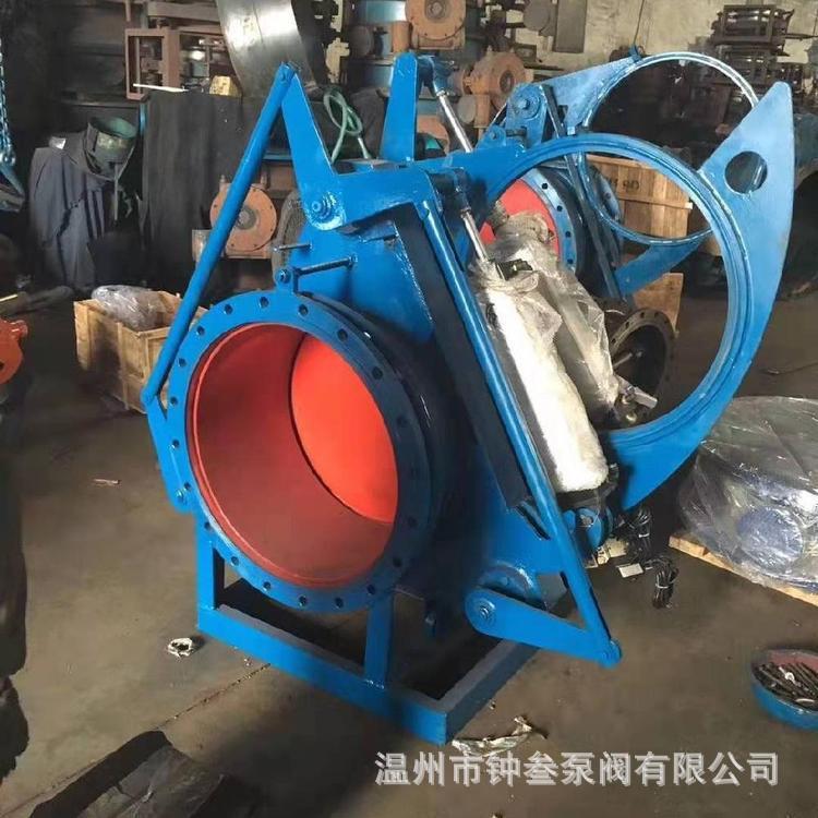 F643X-2.5C 气动推杆盲板阀 气动插板阀 低压盲板阀 气动盲板阀