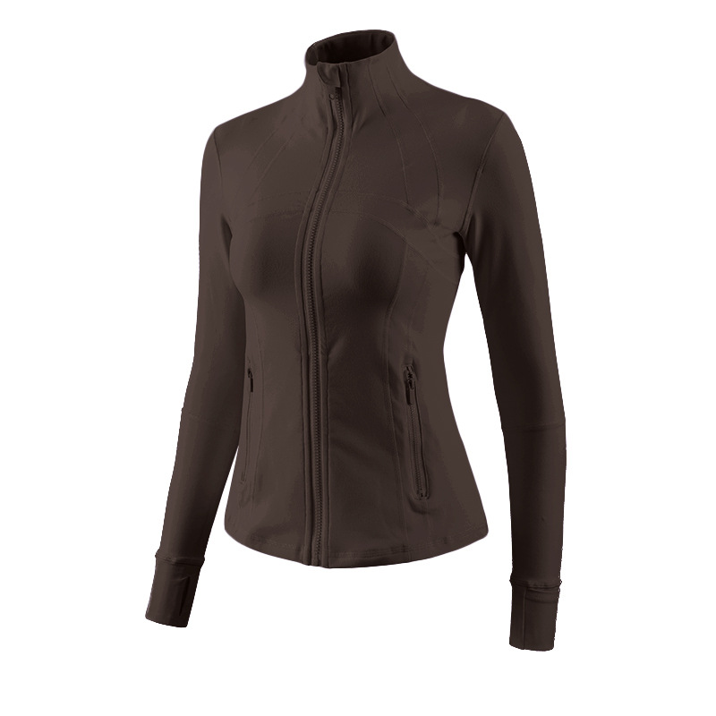 Stand-up Collar Yoga Clothes, Thin High-end Pilates Fitness Top, Fitness Clothes For Women_desvips.com