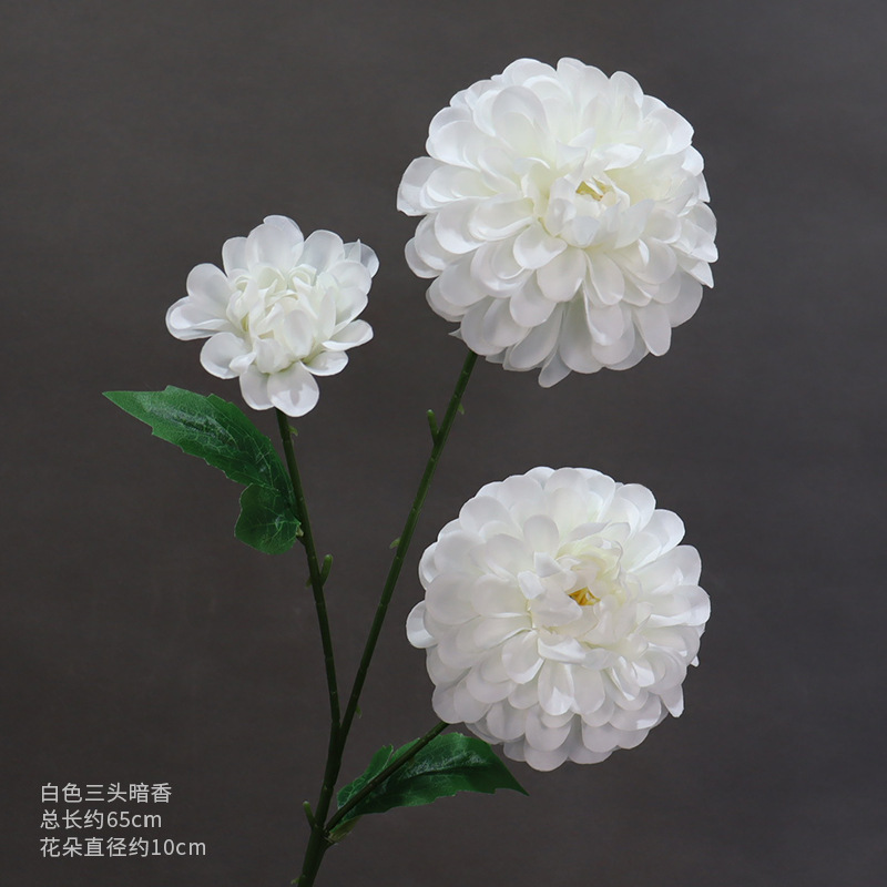 Material de flor de boda blanco brumoso artificial Misty Wedding Hall decoración camino plomo arreglo de flores techo flor artificial Flor de plástico