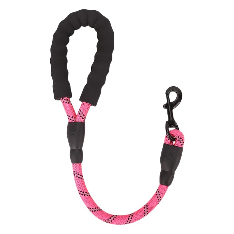 Correa para mascotas transfronteriza corta a prueba de explosiones reflectante cuerda redonda guía perro correa de perro de nylon 60CM