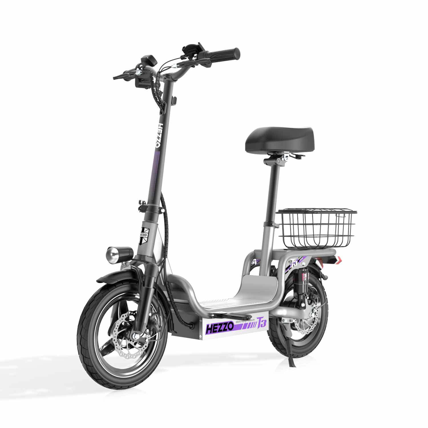 T3 Hezzo 電動自転車 48v15AH 長期耐久電気自動車ポータブル子供の子供のショッピングスクーター