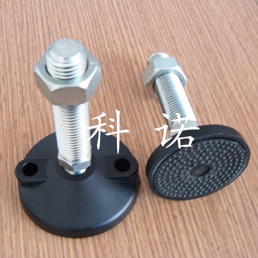 M24水平可调脚 碳钢烟雾锌万向脚杯 关节蹄脚 尼龙防滑减震调整脚