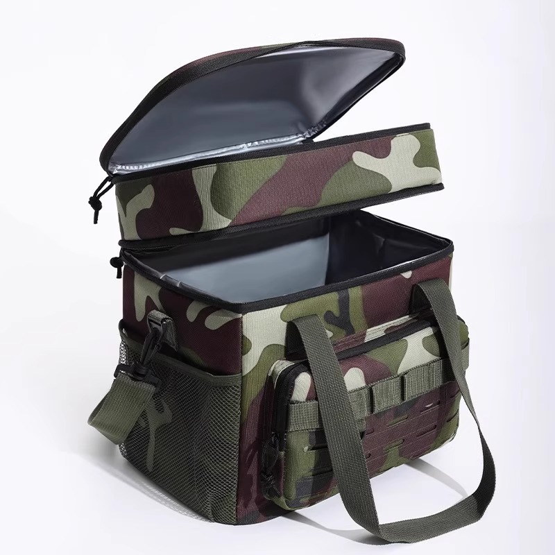 Bolsa de aislamiento de camuflaje de comercio exterior bolsa de picnic transfronteriza más gruesa bolsa de aislamiento portátil de gran capacidad de camping paquete de hielo de picnic